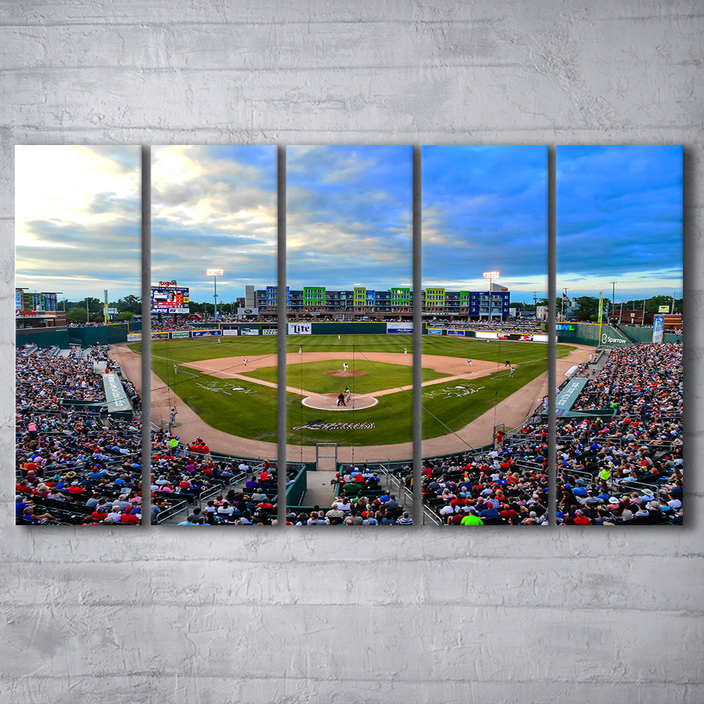 Jackson Field, Stadium Canvas, Sport Art, 5 Panel B, Extra Large Canvas, Canvas Print Wall Art