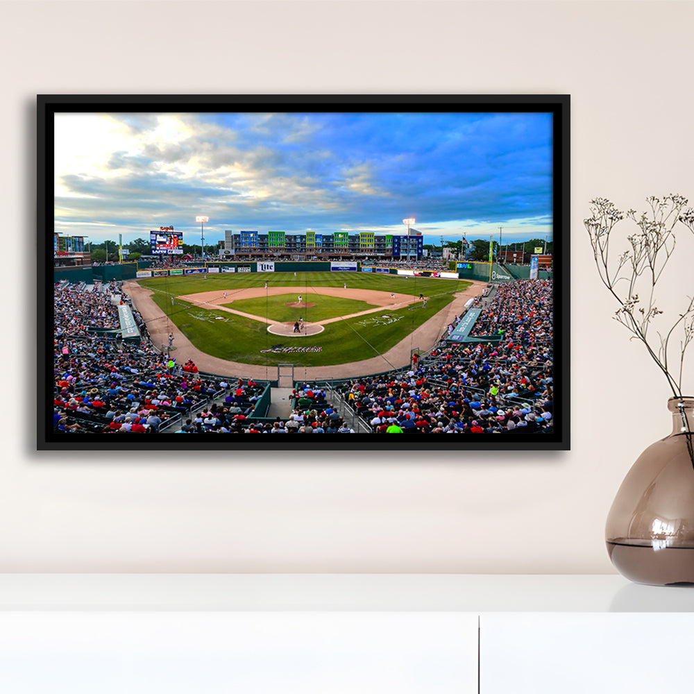 Jackson Field, Stadium Canvas, Sport Art, Framed Canvas Print Wall Art, Floating Frame