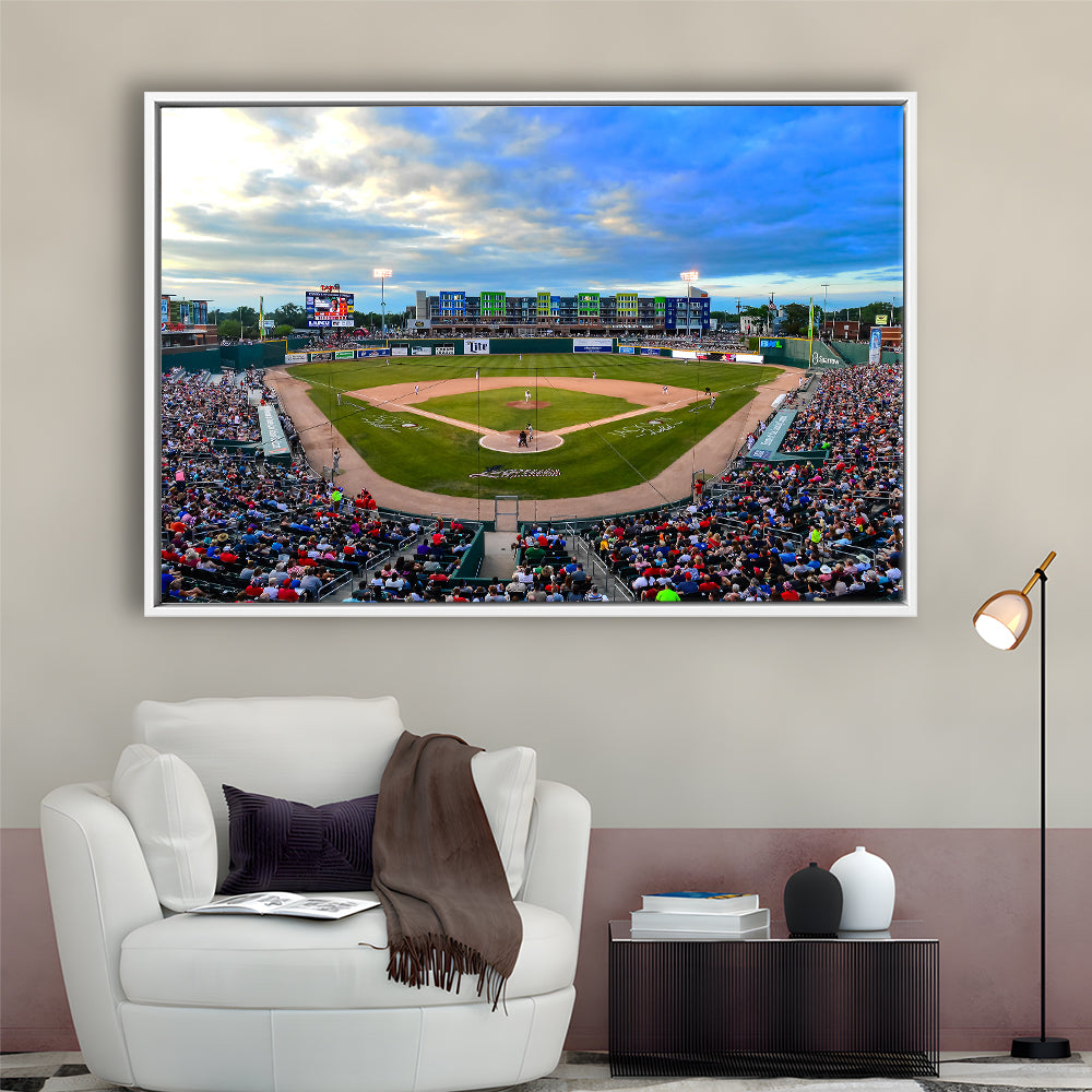 Jackson Field, Stadium Canvas, Sport Art, Framed Canvas Print Wall Art, Floating Frame