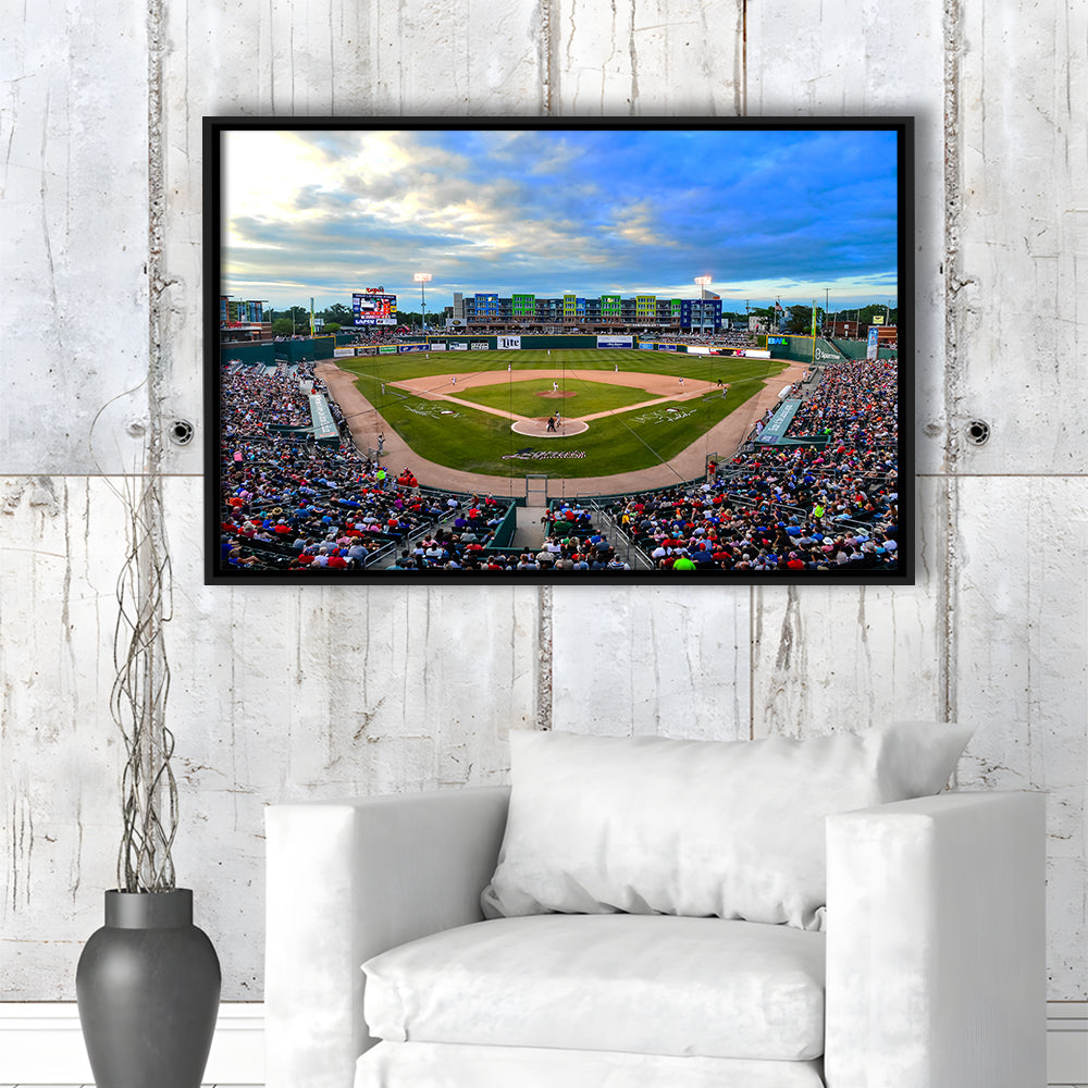 Jackson Field, Stadium Canvas, Sport Art, Framed Canvas Print Wall Art, Floating Frame