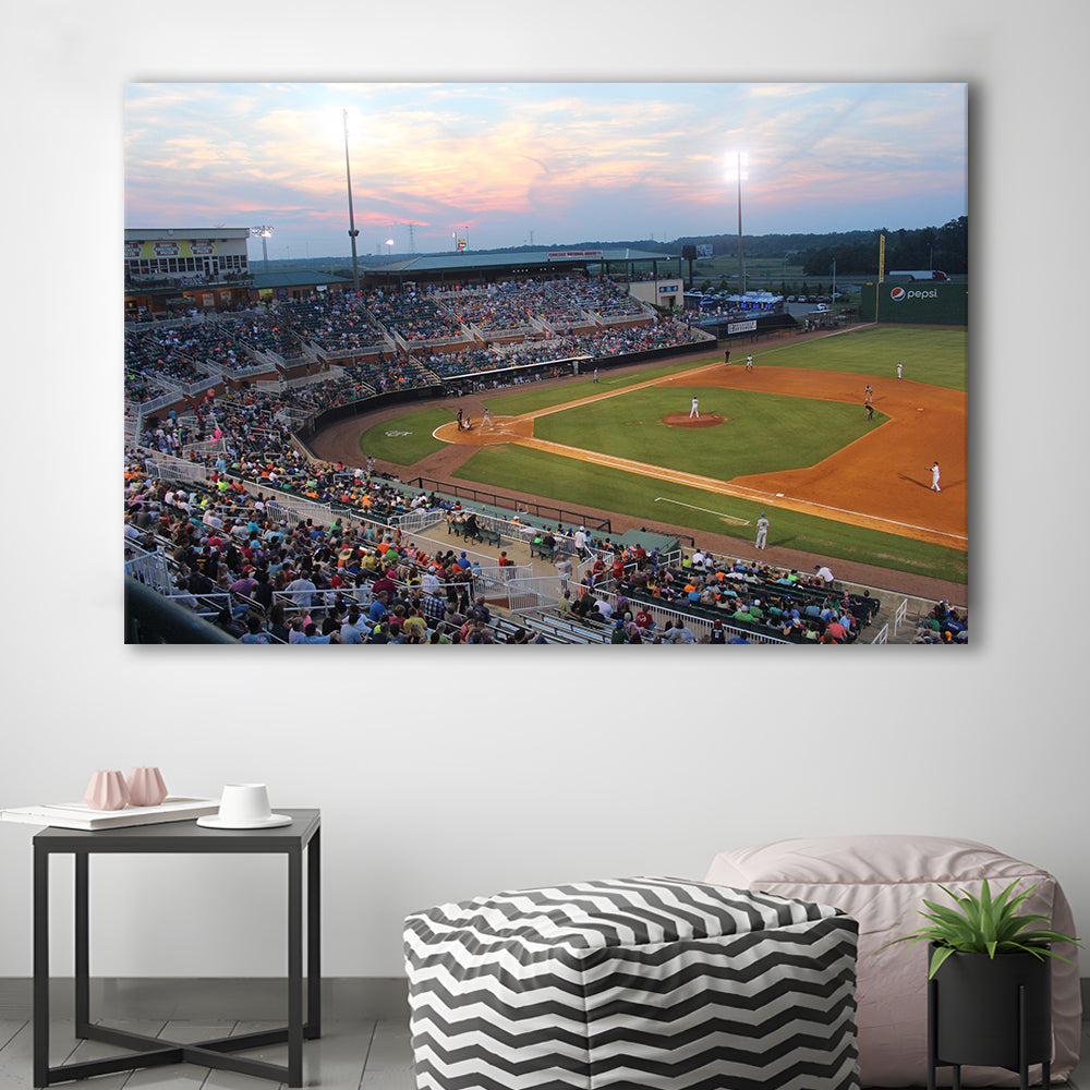 Jackson Field in Lansing, Stadium Canvas, Sport Art, Gift for him, Man Cave Decor, Art Print, Canvas Print Wall Art