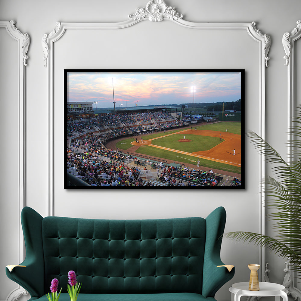 Jackson Field in Lansing, Stadium Canvas, Sport Art, Gift for him, Framed Art Print Wall Decor, Picture Framed