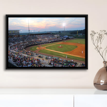 Jackson Field in Lansing, Stadium Canvas, Sport Art, Framed Canvas Print Wall Art, Floating Frame
