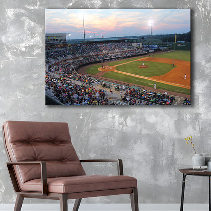 Jackson Field in Lansing, Stadium Canvas, Sport Art, Gift for him, Man Cave Decor, Art Print, Canvas Print Wall Art