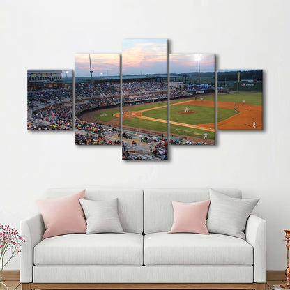 Jackson Field in Lansing, Stadium Canvas, Sport Art, Gift for him, 5 Panel, Large Canvas, Canvas Print Wall Art