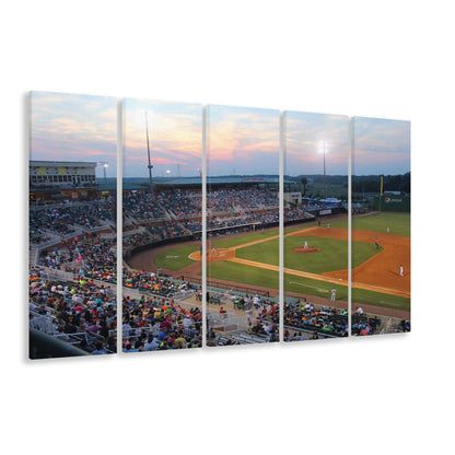 Jackson Field in Lansing, Stadium Canvas, Sport Art, 5 Panel B, Extra Large Canvas, Canvas Print Wall Art