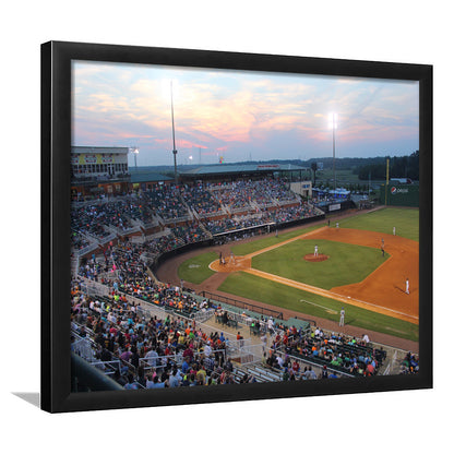 Jackson Field in Lansing, Stadium Canvas, Sport Art, Gift for him, Framed Art Print Wall Decor, Picture Framed