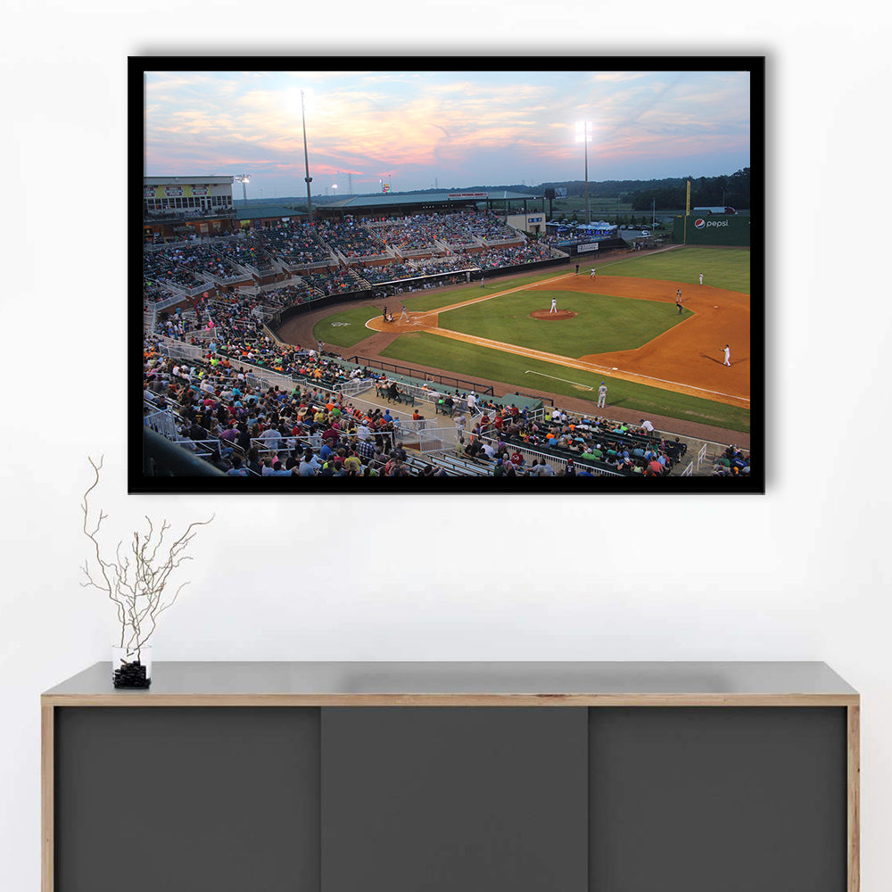 Jackson Field in Lansing, Stadium Canvas, Sport Art, Gift for him, Framed Art Print Wall Decor, Picture Framed