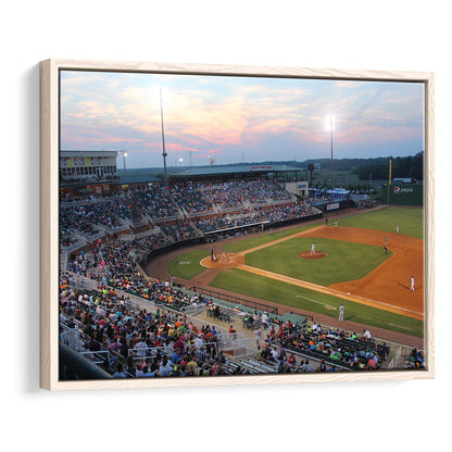 Jackson Field in Lansing, Stadium Canvas, Sport Art, Framed Canvas Print Wall Art, Floating Frame