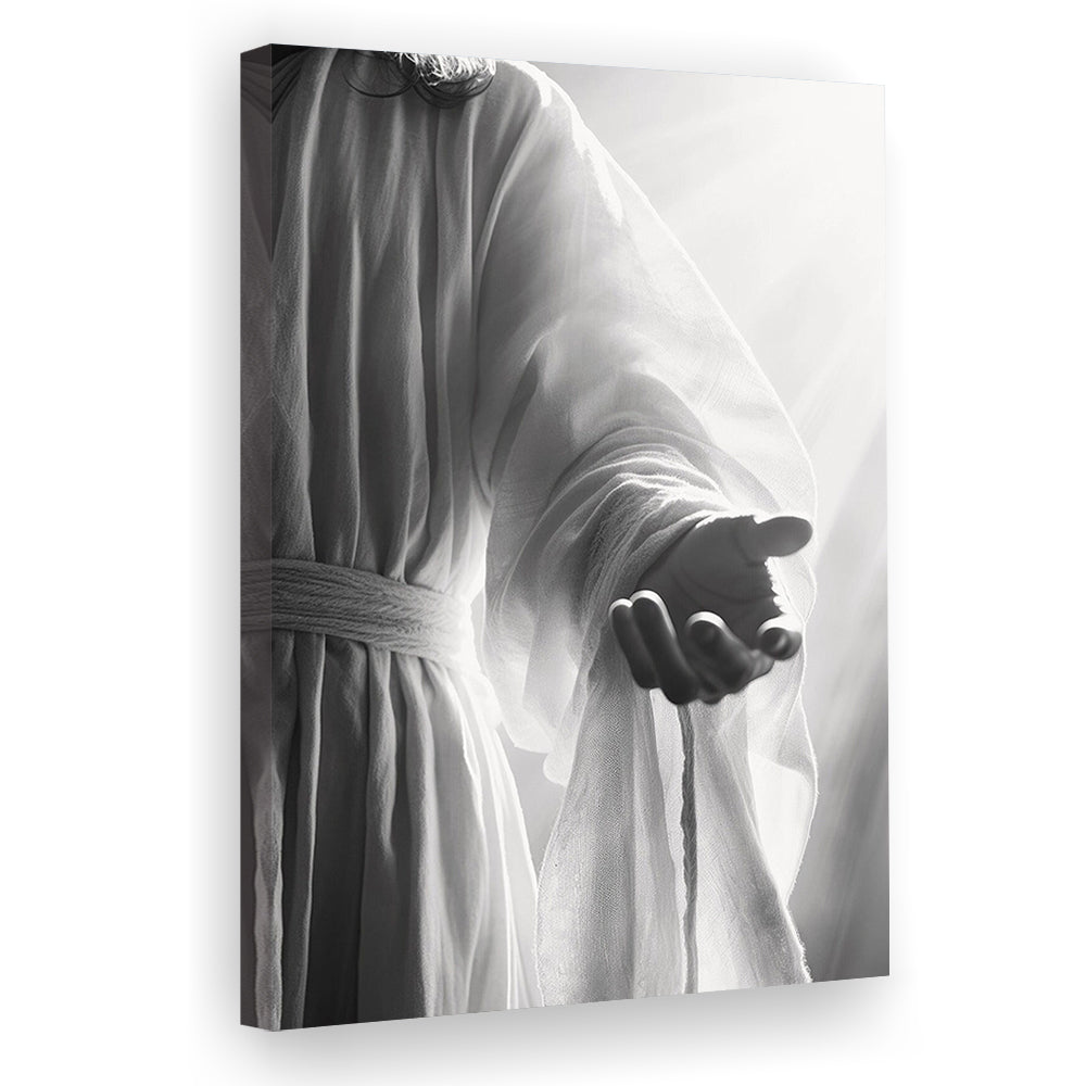 Jesus Art Print Modern Black and White Religious Gift!, Canvas Print Wall Art, Wall Decor, Painting Canvas