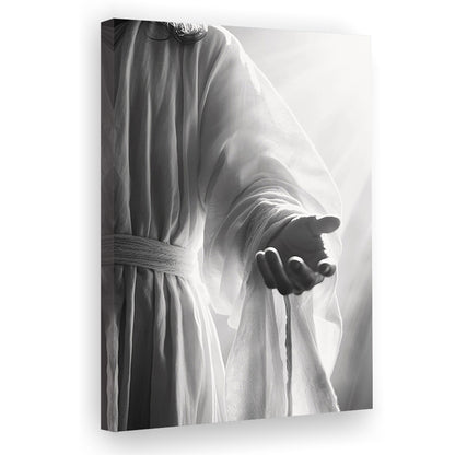 Jesus Art Print Modern Black and White Religious Gift!, Canvas Print Wall Art, Wall Decor, Painting Canvas