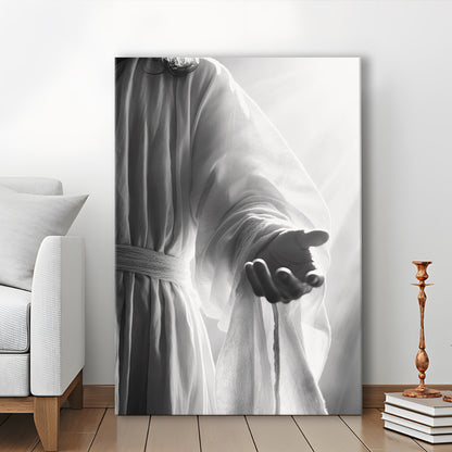 Jesus Art Print Modern Black and White Religious Gift!, Canvas Print Wall Art, Wall Decor, Painting Canvas