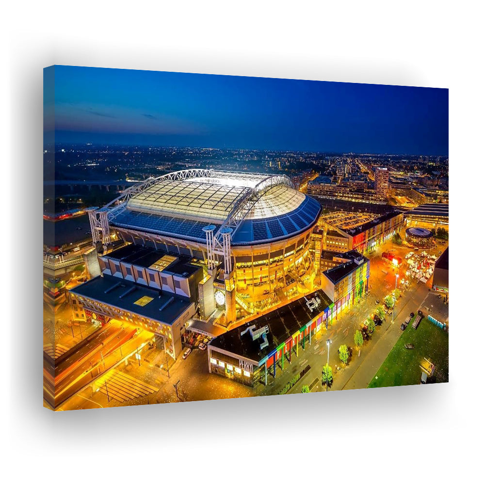 Johan Cruijff ArenA in Amsterdam, Stadium Canvas, Sport Art, Gift for him, Man Cave Decor, Art Print, Canvas Print Wall Art