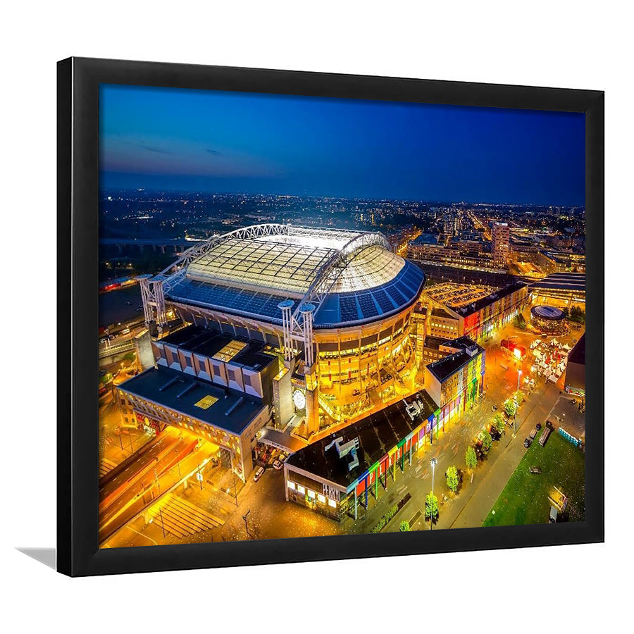 Johan Cruijff ArenA in Amsterdam, Stadium Canvas, Sport Art, Gift for him, Framed Art Print Wall Decor, Picture Framed