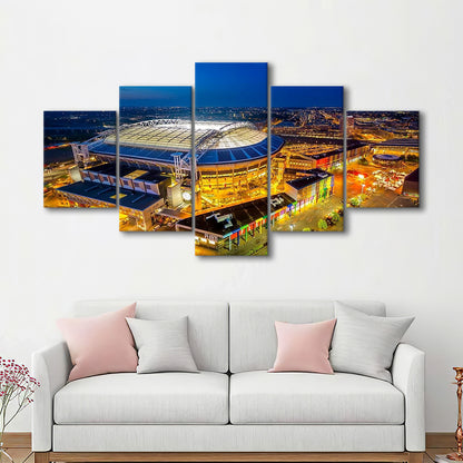 Johan Cruijff ArenA in Amsterdam, Stadium Canvas, Sport Art, Gift for him, 5 Panel, Large Canvas, Canvas Print Wall Art