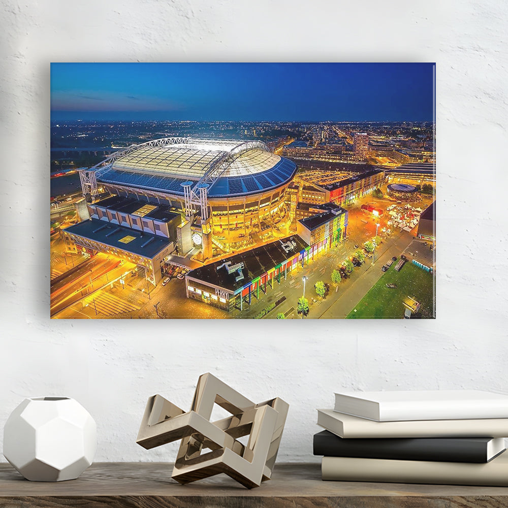 Johan Cruijff ArenA in Amsterdam, Stadium Canvas, Sport Art, Gift for him, Man Cave Decor, Art Print, Canvas Print Wall Art