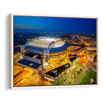 Johan Cruijff ArenA in Amsterdam, Stadium Canvas, Sport Art, Framed Canvas Print Wall Art, Floating Frame