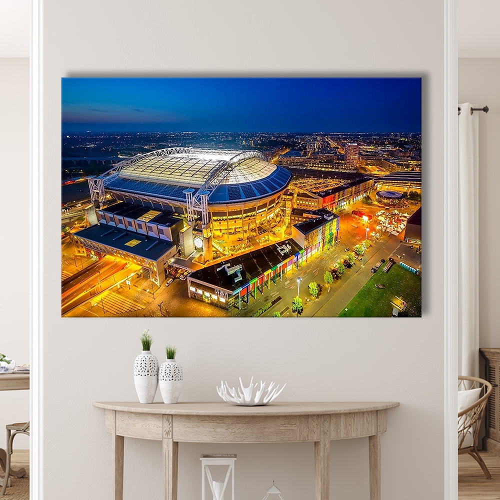 Johan Cruijff ArenA in Amsterdam, Stadium Canvas, Sport Art, Gift for him, Man Cave Decor, Art Print, Canvas Print Wall Art