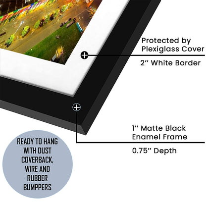 Johan Cruijff ArenA in Amsterdam, Stadium Canvas, Sport Art, Gift for him, White Border Framed Art Print Wall Decor