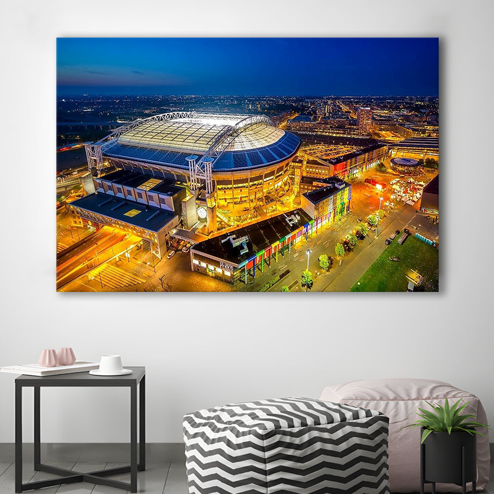 Johan Cruijff ArenA in Amsterdam, Stadium Canvas, Sport Art, Gift for him, Man Cave Decor, Art Print, Canvas Print Wall Art