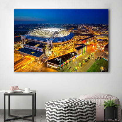 Johan Cruijff ArenA in Amsterdam, Stadium Canvas, Sport Art, Gift for him, Man Cave Decor, Art Print, Canvas Print Wall Art