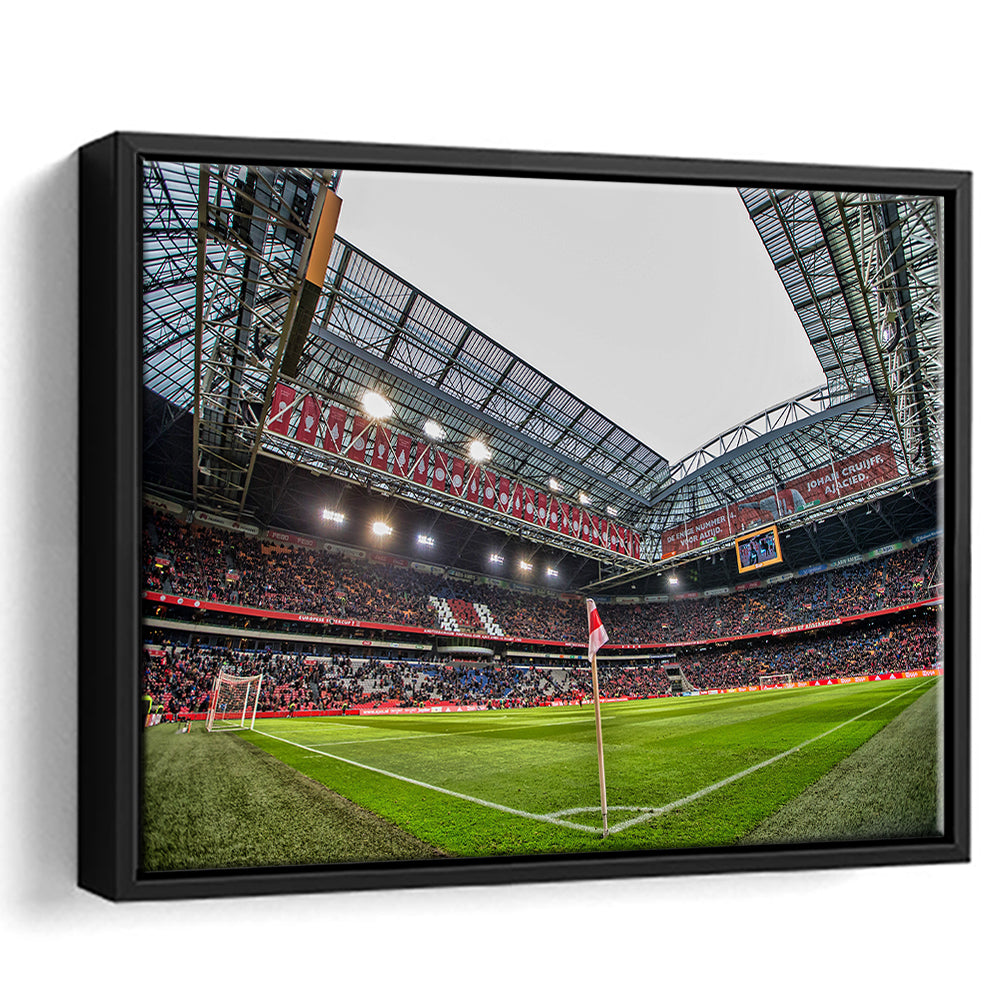 Johan Cruijff Arena, Stadium Canvas, Sport Art, Framed Canvas Print Wall Art, Floating Frame