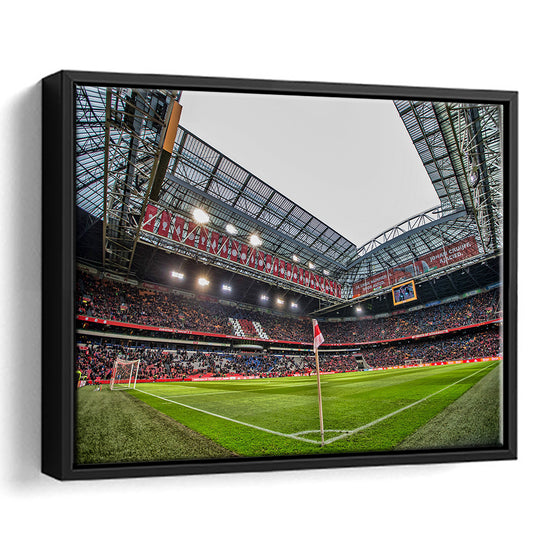 Johan Cruijff Arena, Stadium Canvas, Sport Art, Framed Canvas Print Wall Art, Floating Frame