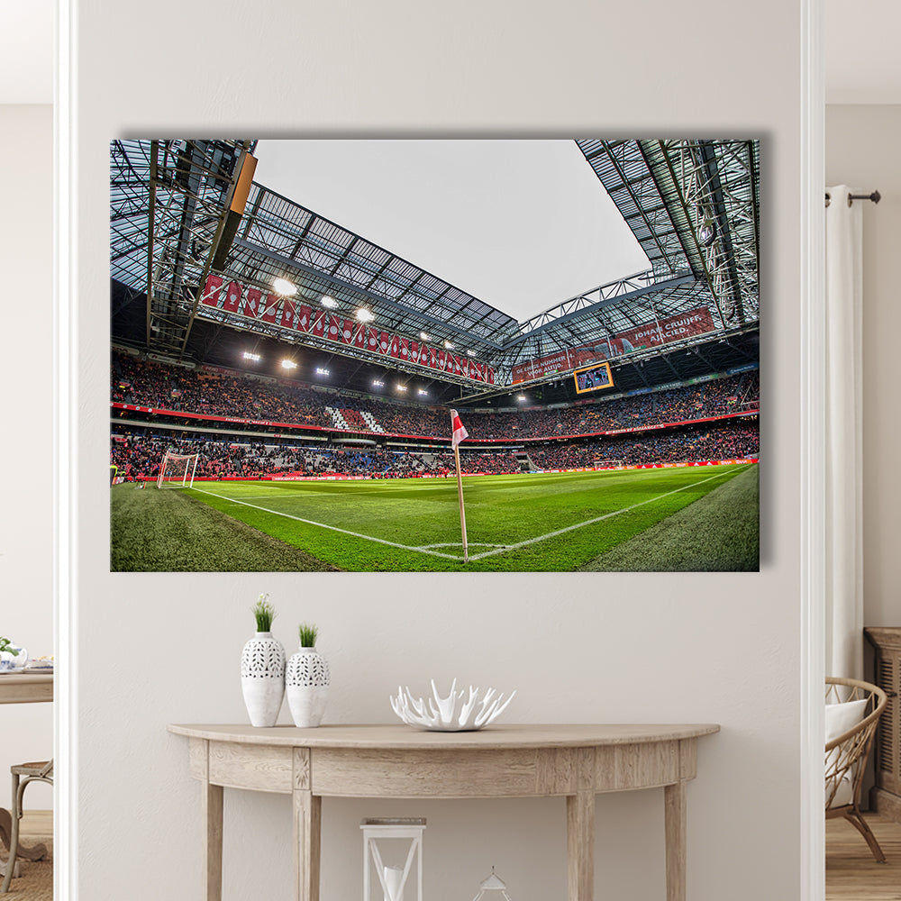 Johan Cruijff Arena, Stadium Canvas, Sport Art, Gift for him, Man Cave Decor, Art Print, Canvas Print Wall Art