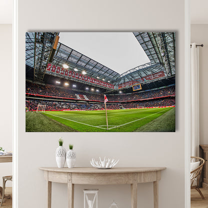Johan Cruijff Arena, Stadium Canvas, Sport Art, Gift for him, Man Cave Decor, Art Print, Canvas Print Wall Art
