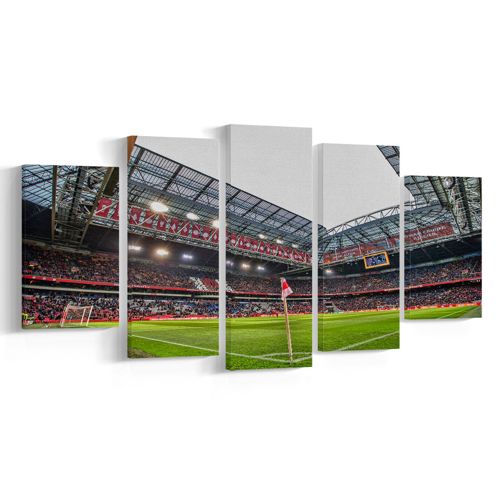 Johan Cruijff Arena, Stadium Canvas, Sport Art, Gift for him, 5 Panel, Large Canvas, Canvas Print Wall Art