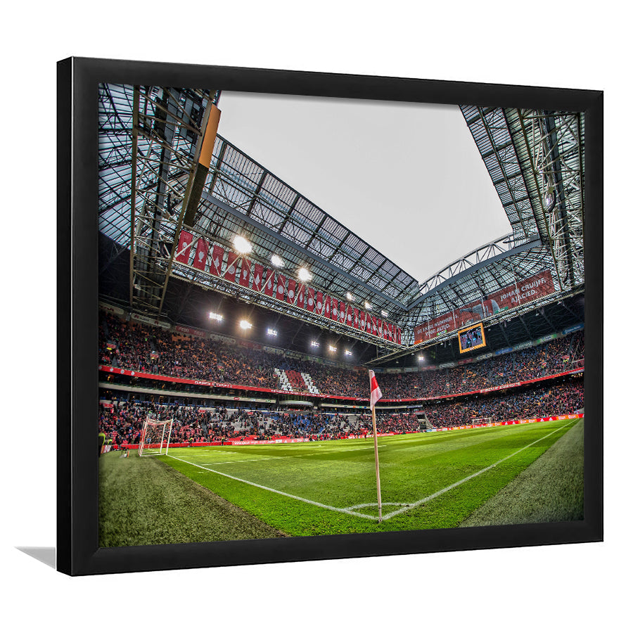 Johan Cruijff Arena, Stadium Canvas, Sport Art, Gift for him, Framed Art Print Wall Decor, Picture Framed