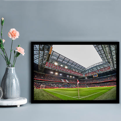 Johan Cruijff Arena, Stadium Canvas, Sport Art, Gift for him, Framed Art Print Wall Decor, Picture Framed