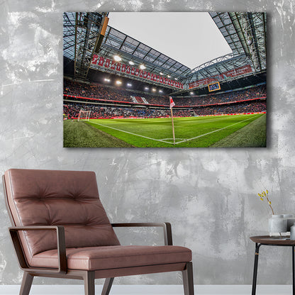 Johan Cruijff Arena, Stadium Canvas, Sport Art, Gift for him, Man Cave Decor, Art Print, Canvas Print Wall Art