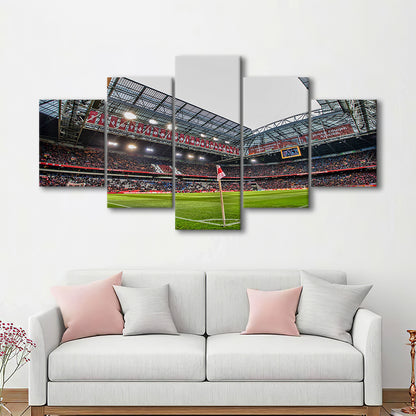 Johan Cruijff Arena, Stadium Canvas, Sport Art, Gift for him, 5 Panel, Large Canvas, Canvas Print Wall Art