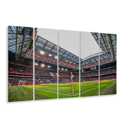 Johan Cruijff Arena, Stadium Canvas, Sport Art, 5 Panel B, Extra Large Canvas, Canvas Print Wall Art