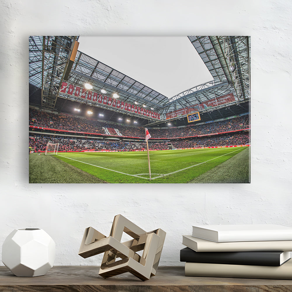 Johan Cruijff Arena, Stadium Canvas, Sport Art, Gift for him, Man Cave Decor, Art Print, Canvas Print Wall Art