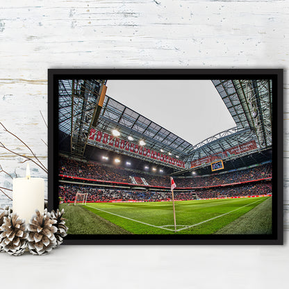 Johan Cruijff Arena, Stadium Canvas, Sport Art, Framed Canvas Print Wall Art, Floating Frame