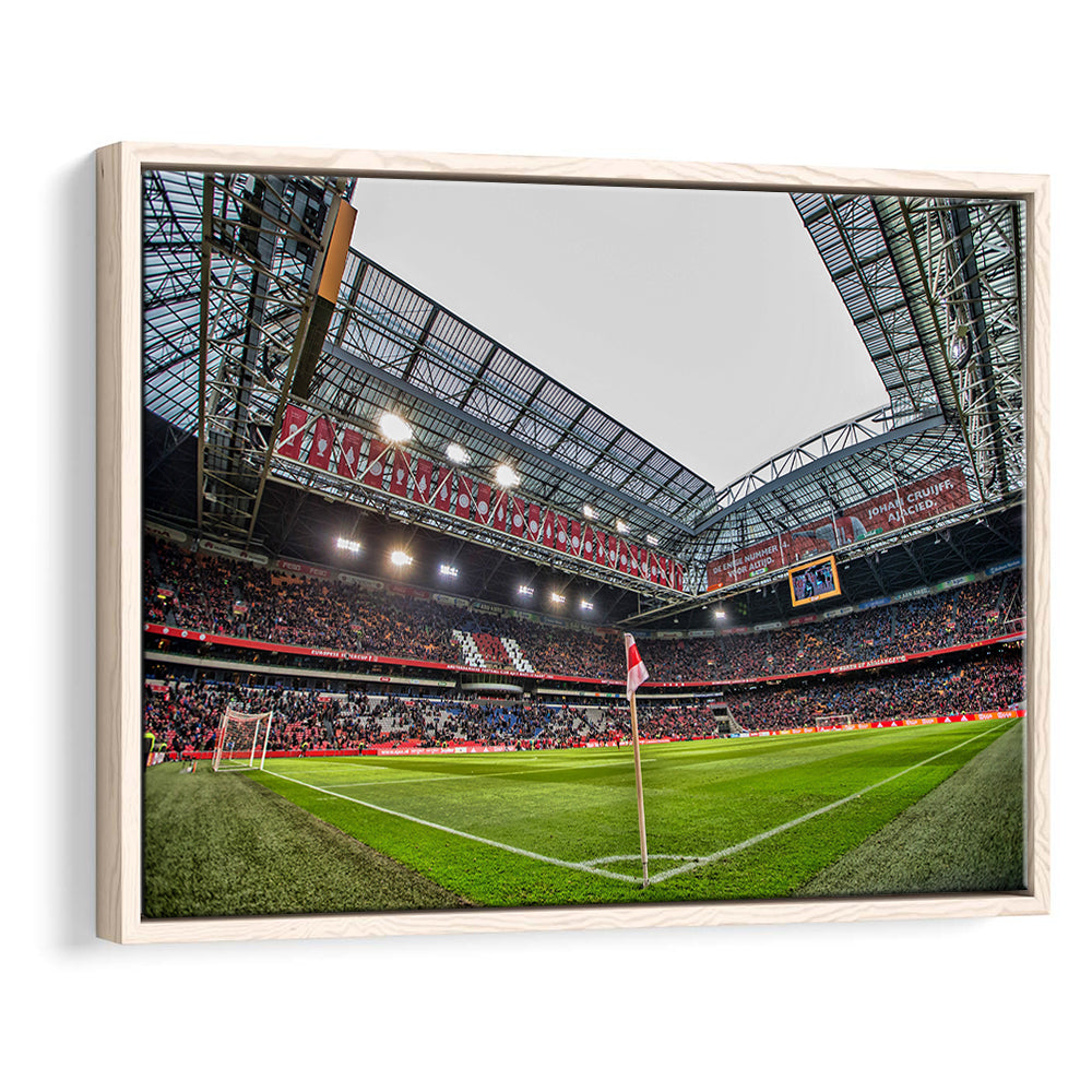 Johan Cruijff Arena, Stadium Canvas, Sport Art, Framed Canvas Print Wall Art, Floating Frame