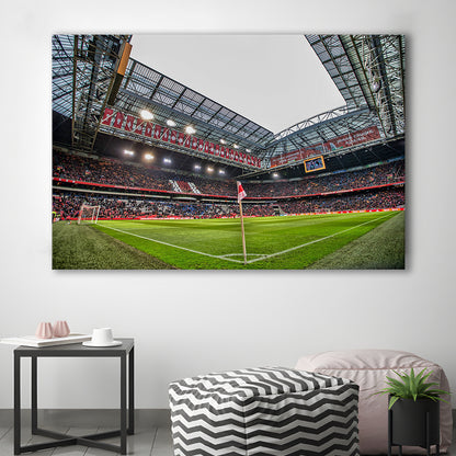 Johan Cruijff Arena, Stadium Canvas, Sport Art, Gift for him, Man Cave Decor, Art Print, Canvas Print Wall Art