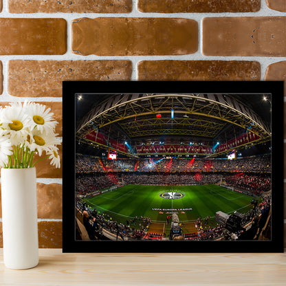 Johan Cruyff Arena Netherlands, Stadium Canvas, Sport Art, Gift for him, Framed Art Print Wall Decor, Picture Framed