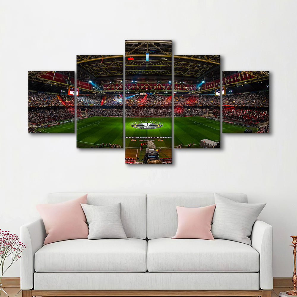 Johan Cruyff Arena Netherlands, Stadium Canvas, Sport Art, Gift for him, 5 Panel, Large Canvas, Canvas Print Wall Art