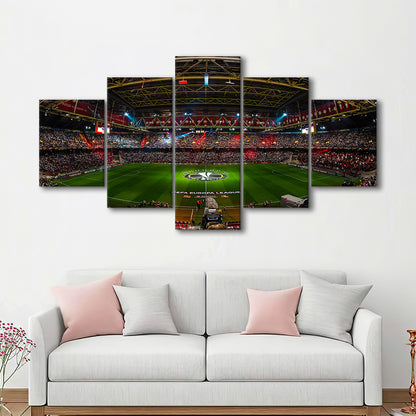 Johan Cruyff Arena Netherlands, Stadium Canvas, Sport Art, Gift for him, 5 Panel, Large Canvas, Canvas Print Wall Art
