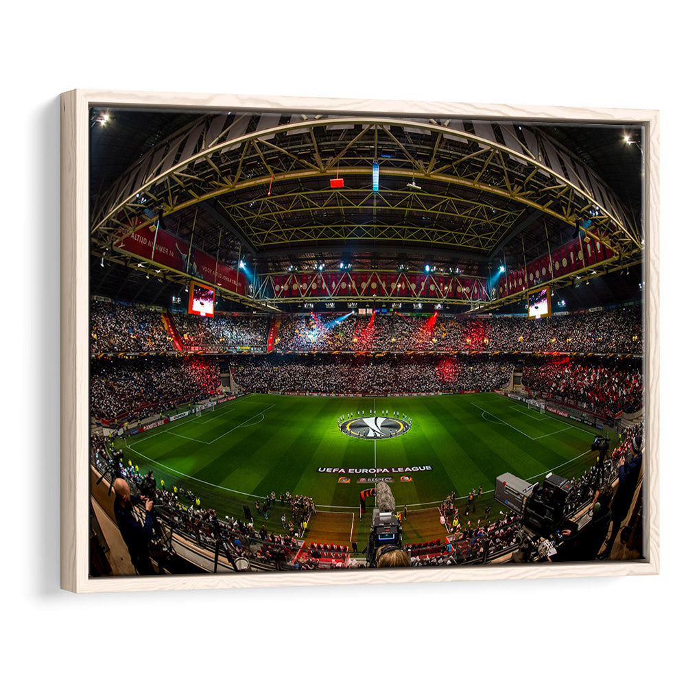 Johan Cruyff Arena Netherlands, Stadium Canvas, Sport Art, Framed Canvas Print Wall Art, Floating Frame