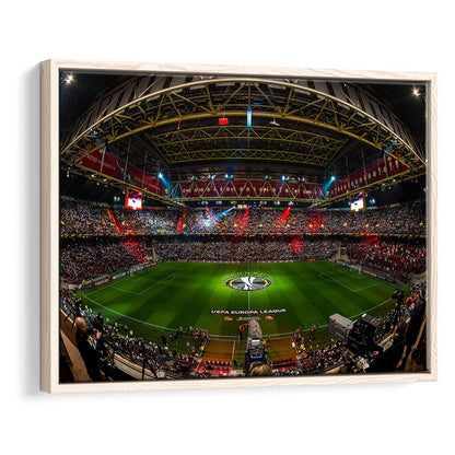 Johan Cruyff Arena Netherlands, Stadium Canvas, Sport Art, Framed Canvas Print Wall Art, Floating Frame