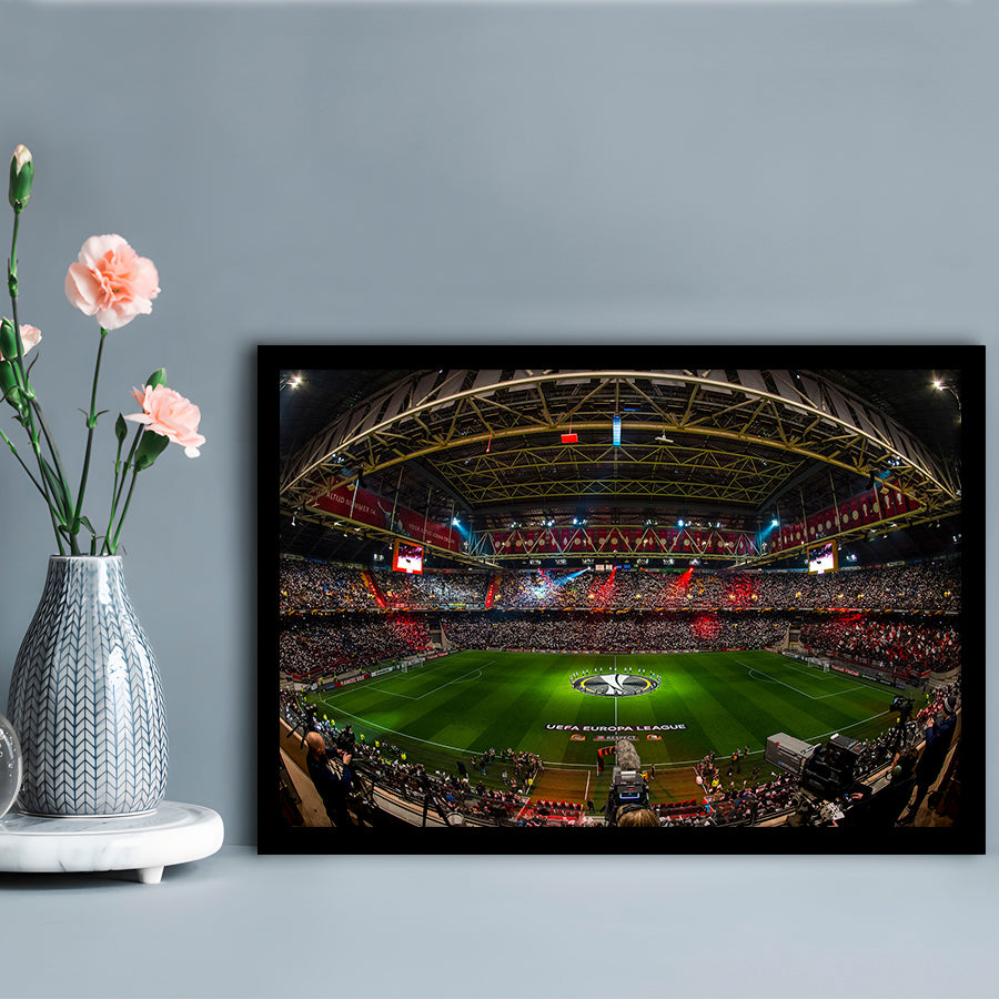 Johan Cruyff Arena Netherlands, Stadium Canvas, Sport Art, Gift for him, Framed Art Print Wall Decor, Picture Framed