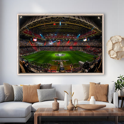 Johan Cruyff Arena Netherlands, Stadium Canvas, Sport Art, Framed Canvas Print Wall Art, Floating Frame
