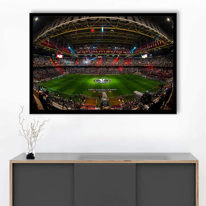 Johan Cruyff Arena Netherlands, Stadium Canvas, Sport Art, Gift for him, Framed Art Print Wall Decor, Picture Framed
