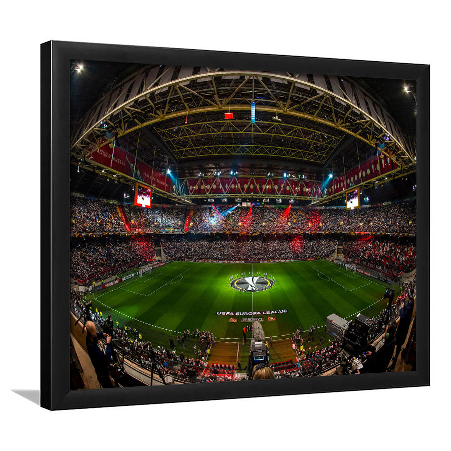 Johan Cruyff Arena Netherlands, Stadium Canvas, Sport Art, Gift for him, Framed Art Print Wall Decor, Picture Framed