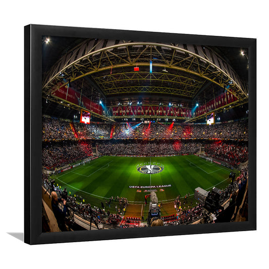 Johan Cruyff Arena Netherlands, Stadium Canvas, Sport Art, Gift for him, Framed Art Print Wall Decor, Picture Framed
