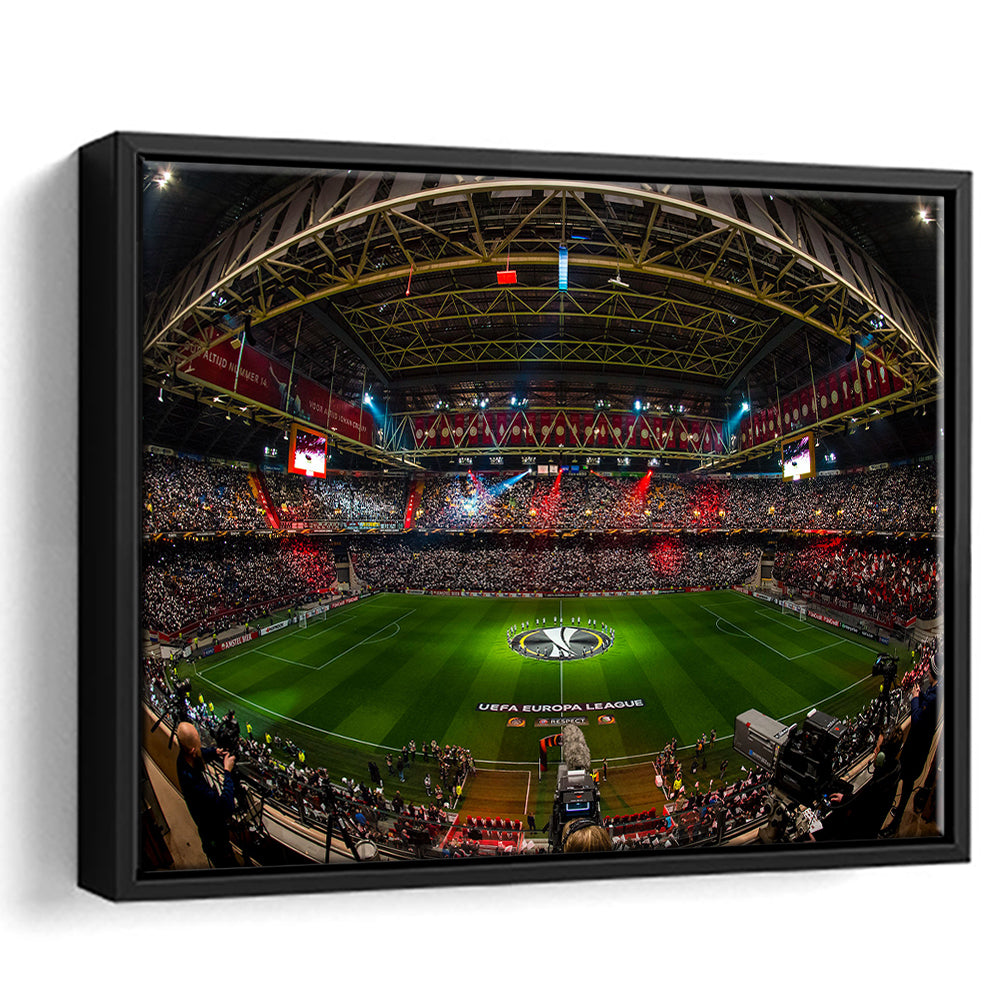 Johan Cruyff Arena Netherlands, Stadium Canvas, Sport Art, Framed Canvas Print Wall Art, Floating Frame